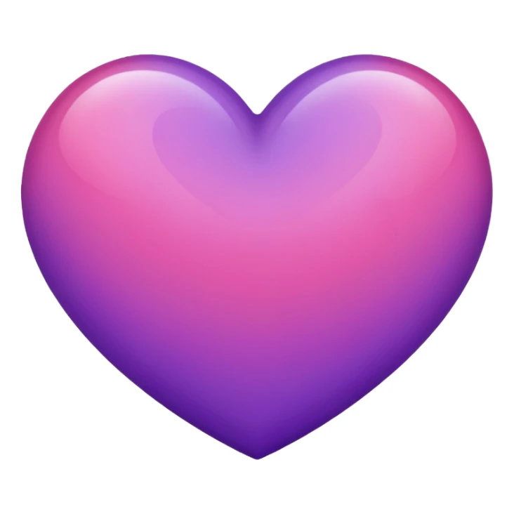 Pink and purple heart sticker