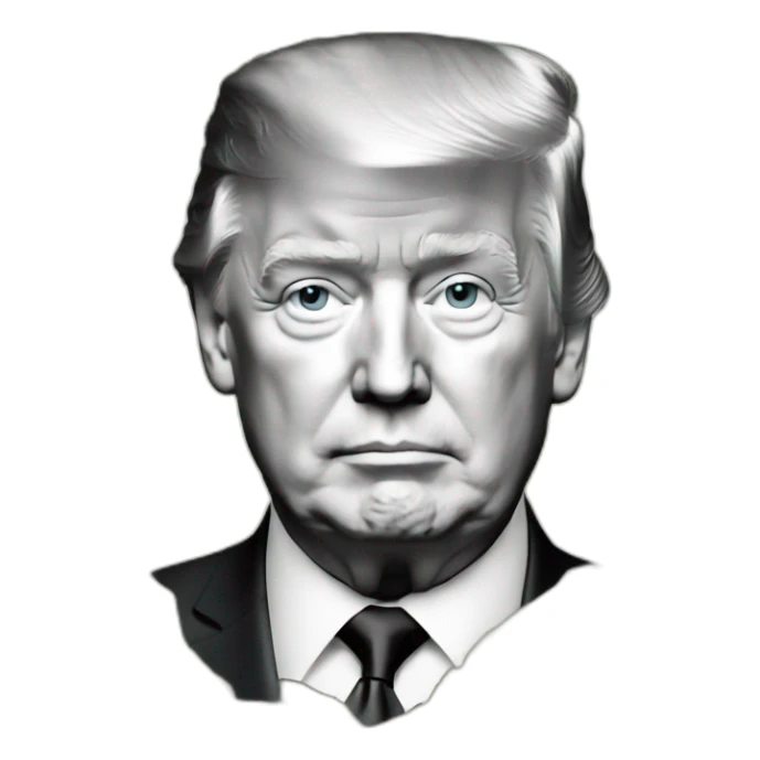 money with face of Donald Trump sticker