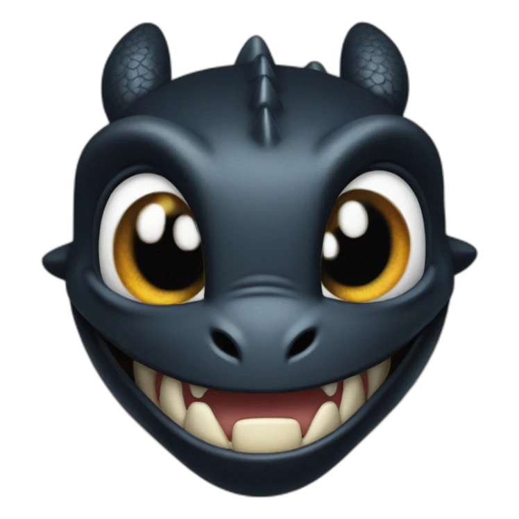 head of toothless from httyd sticker