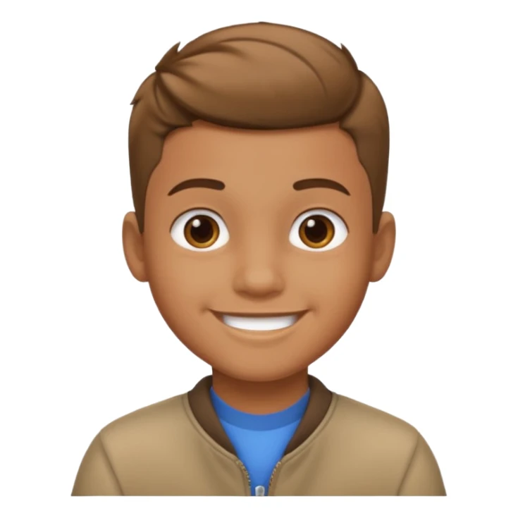 a boy with taper fade hair sticker