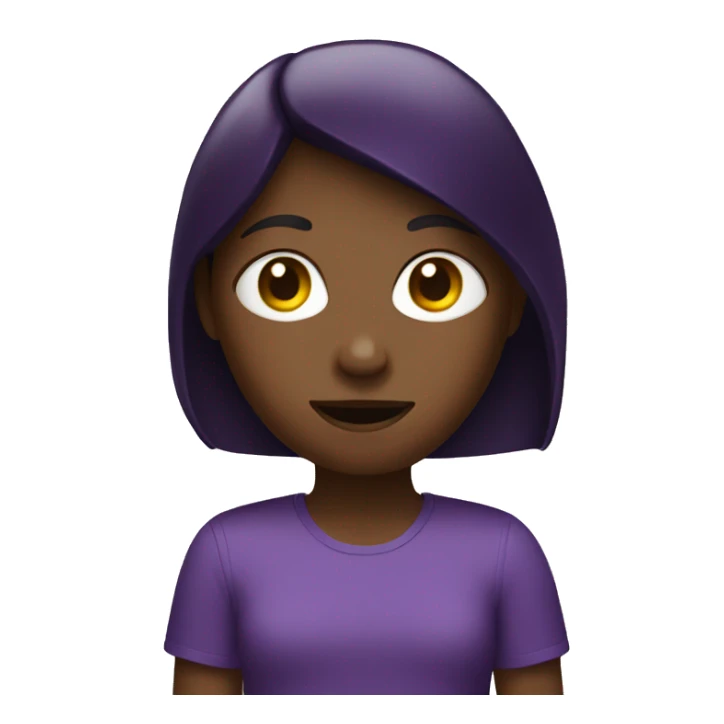 Girl holding an eggplant  sticker