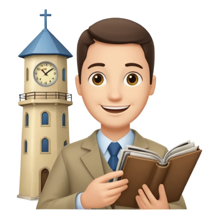 Testemunha de jeová com revista sem a torre de vigia sticker