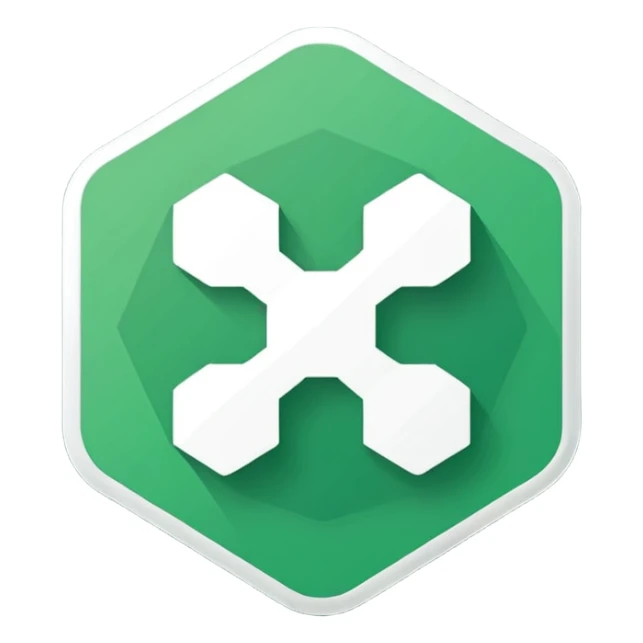 Generate a simple vector art on pictographic logo for our app icon, which should be kind of like Instagram's. It should be purely in a plain colour, one single green where the hex colour is #009869.  sticker