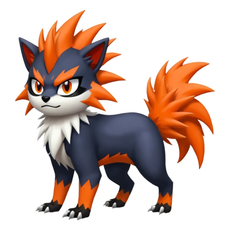 Skuntank-Litten-Absol-Sprigatito-fusion, full body sticker