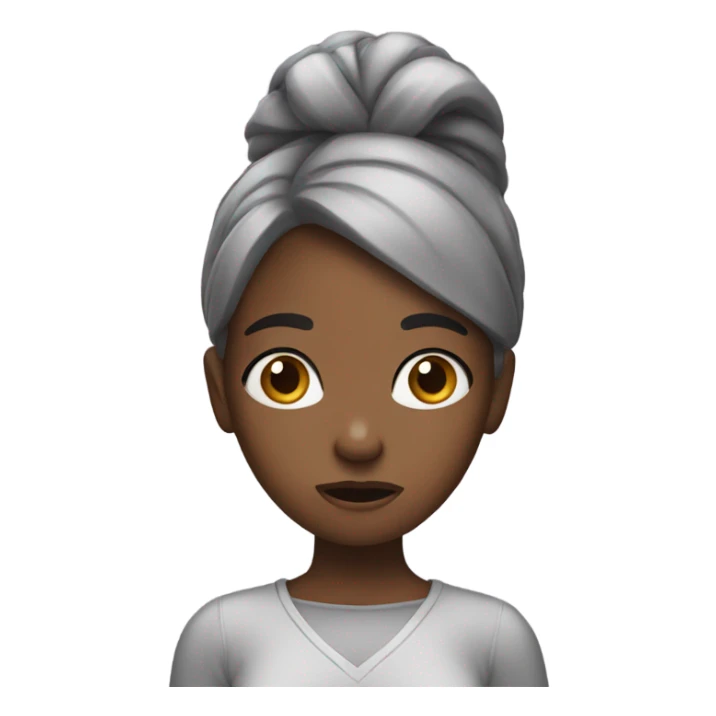 black girl confused sticker