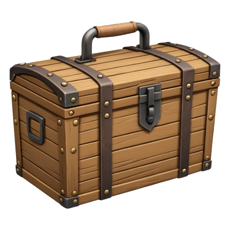 generate a very realistic wooden closed weapon supply box sticker