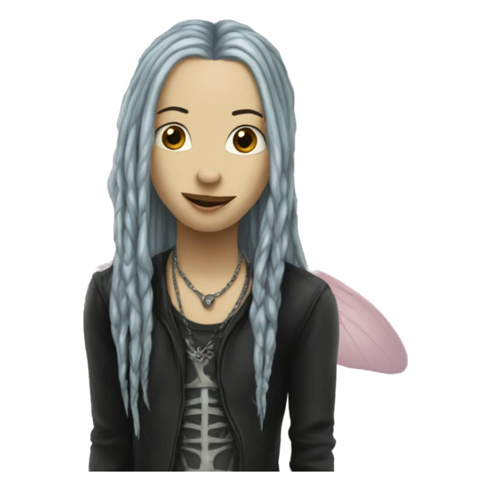 a fairy whos favorite band is KORN sticker