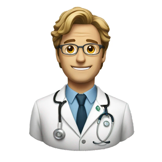 A doctor who is glad sticker