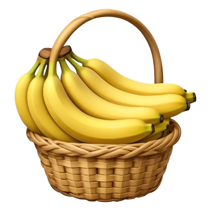 a basket of bananas sticker