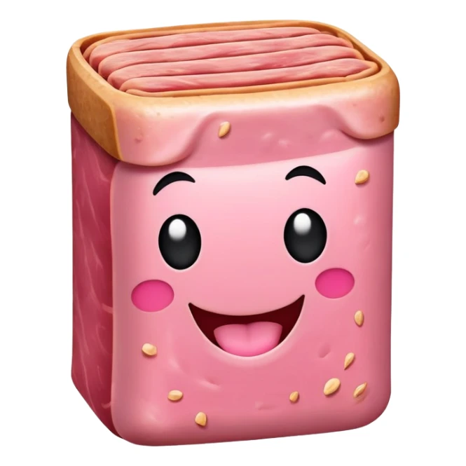 SPAM MEAT HAPPY EMOJI sticker