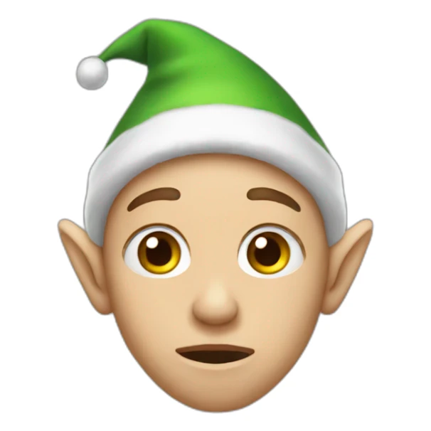 Crying elf sticker