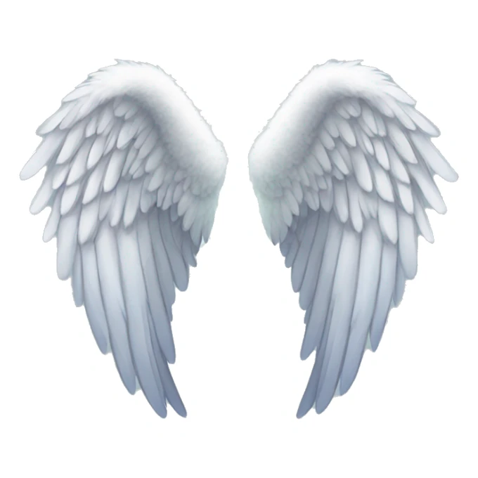 one pair of angel wings sticker