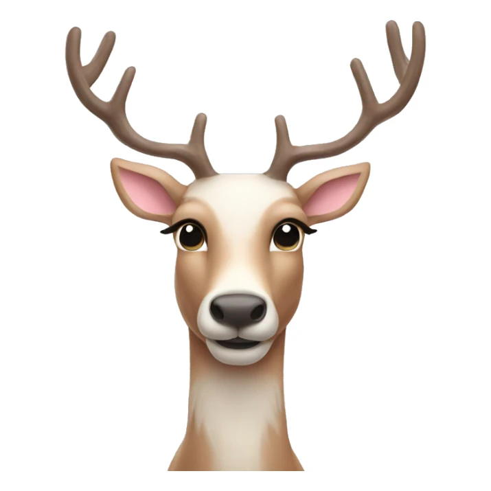 pastel reindeer sticker
