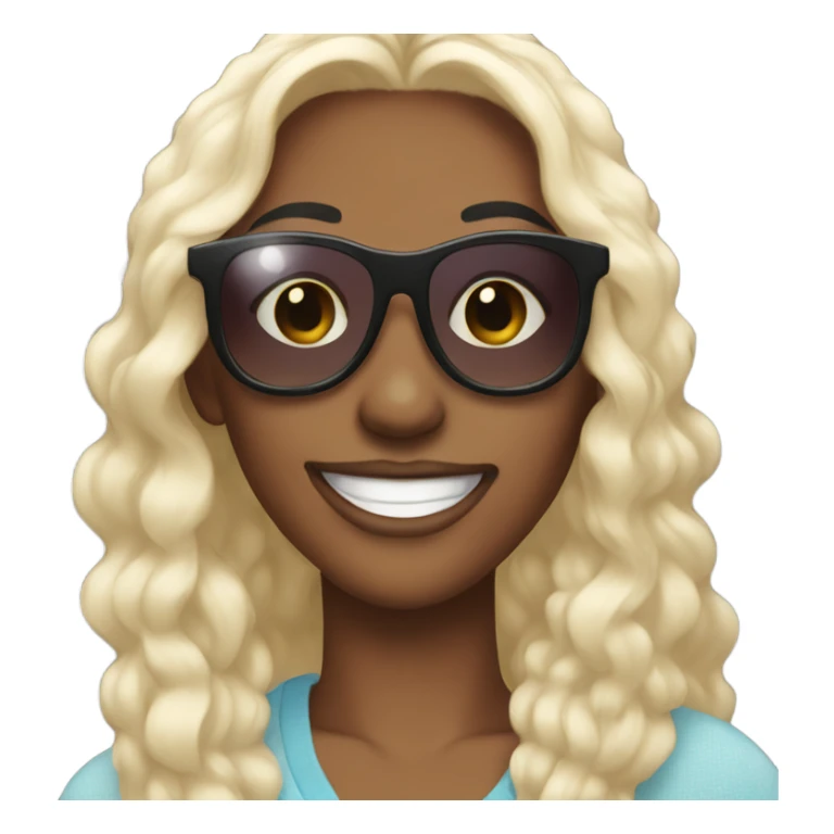 happy trans girl in sunglasses sticker