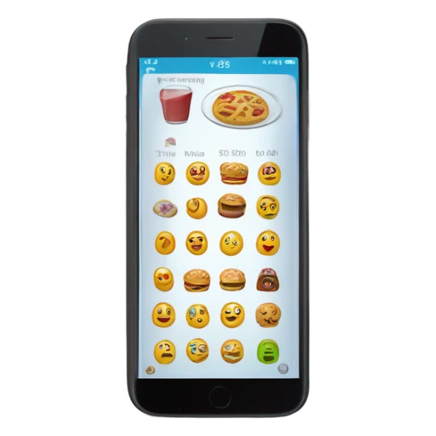 smartphone screen showing the number of calories. sticker