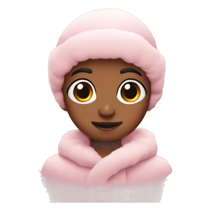 baby pink snow sticker