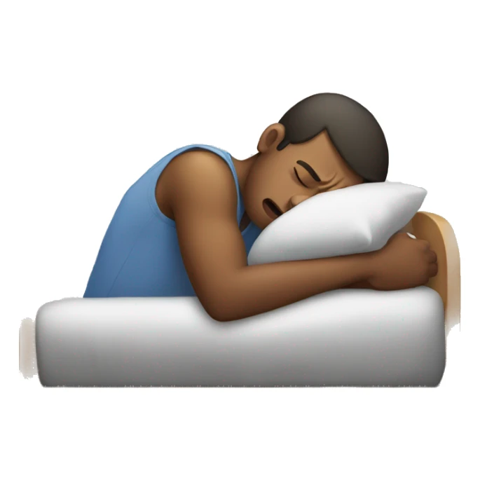 Guy struggling to stay awake sticker
