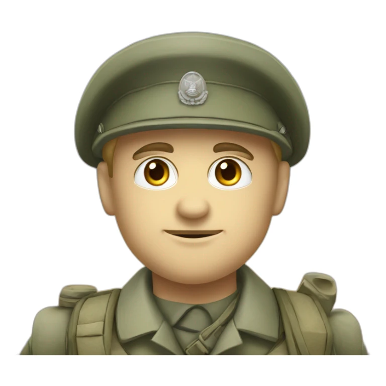 Soldat allemand blanc seconde guerre mondiale sticker