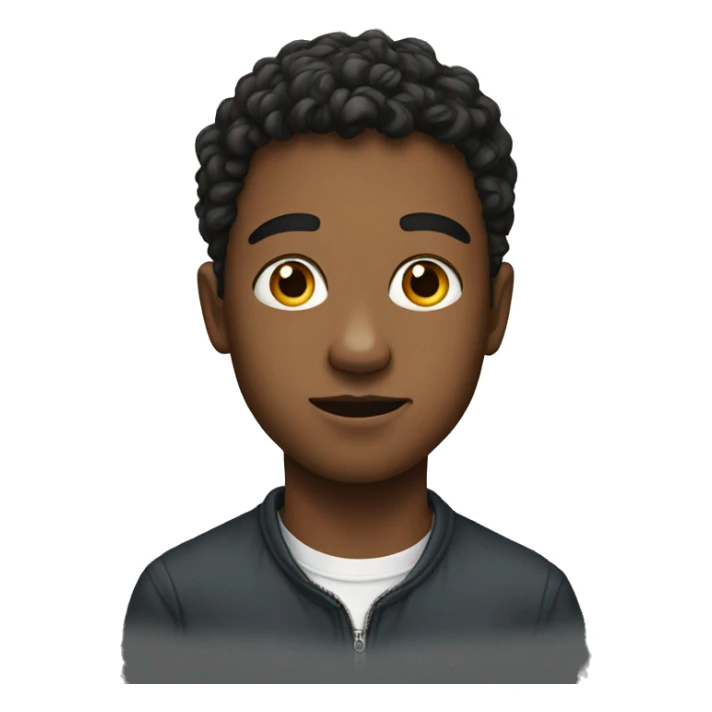 portrait of a young man sticker