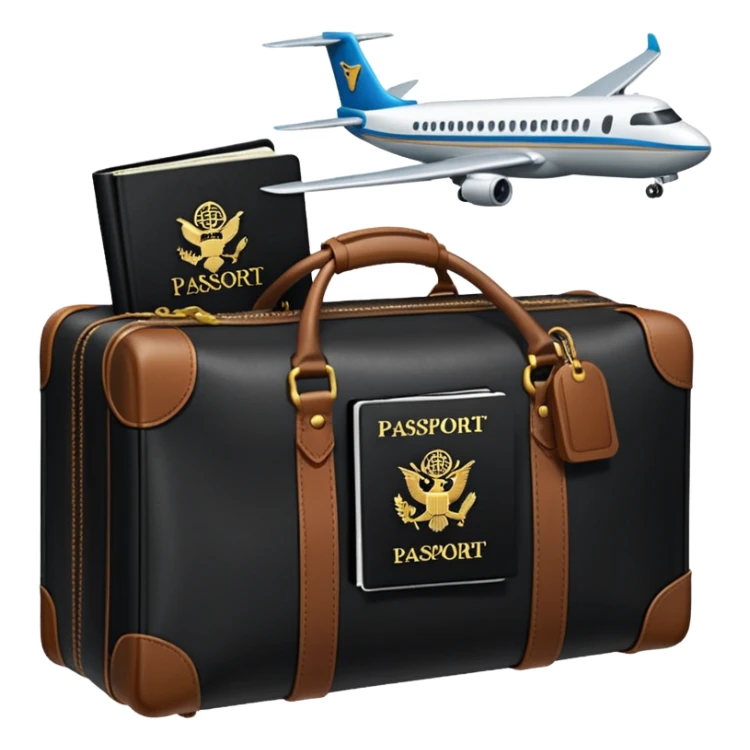 glob ,pass port, , travel bag , plane sticker