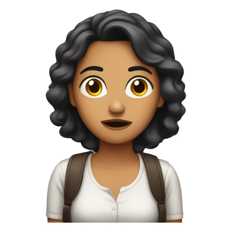 Latin Woman confused sticker