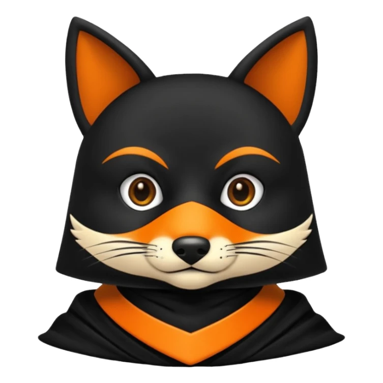 Animal zorro animado sosteniendo un neumático sticker