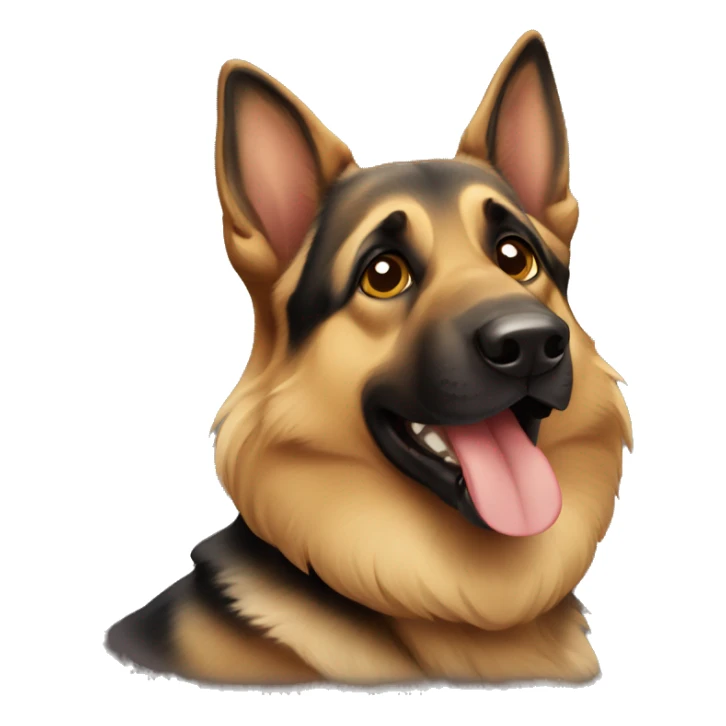 German shepherd dog sticker