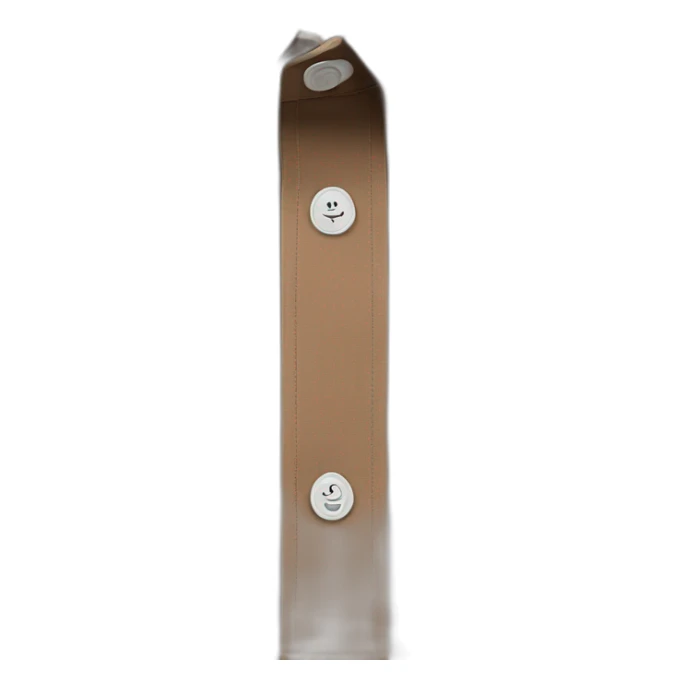 brown short sleeve shirt one pocket sticker