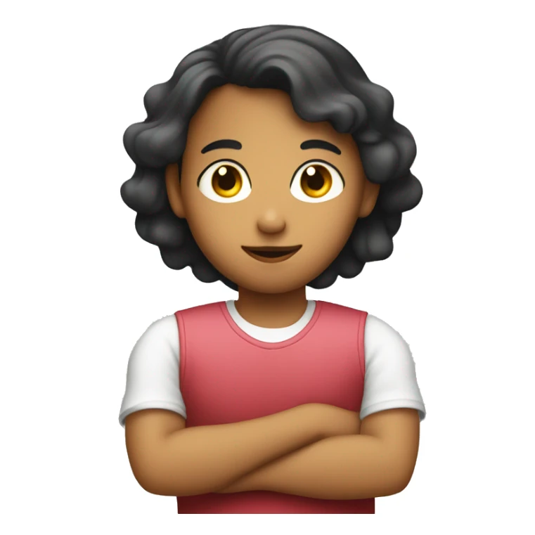 Girl on boy arms  sticker