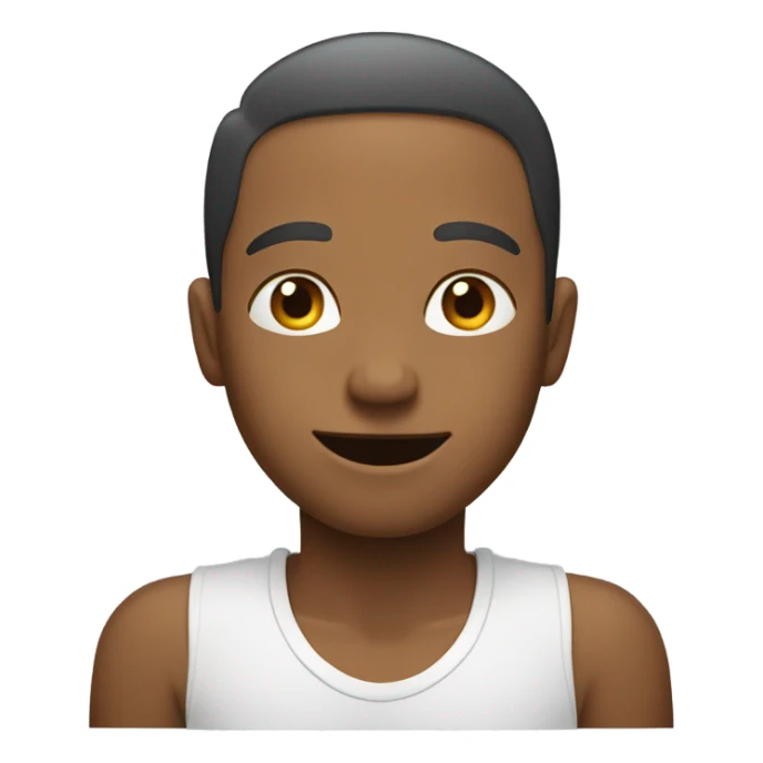 Emoji with hands under chin as if to say “I’m listening” sticker