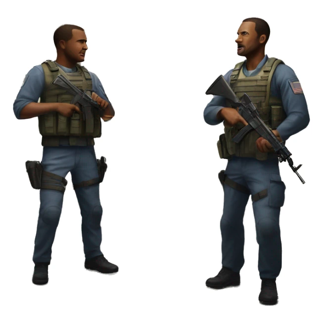 battlefield 4 - two men about to breach a room sticker