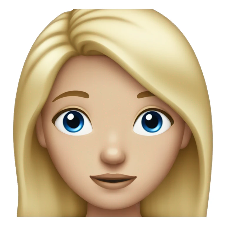 Blonde girl with blue eyes and freckles sticker