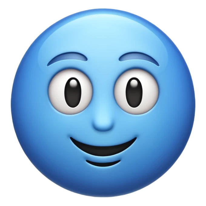 iOS-style 3D emoji: three curved lines radiating outward sticker