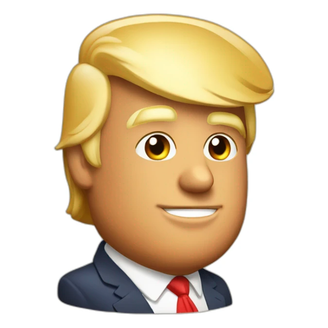 Donald Trump avec une bière sticker