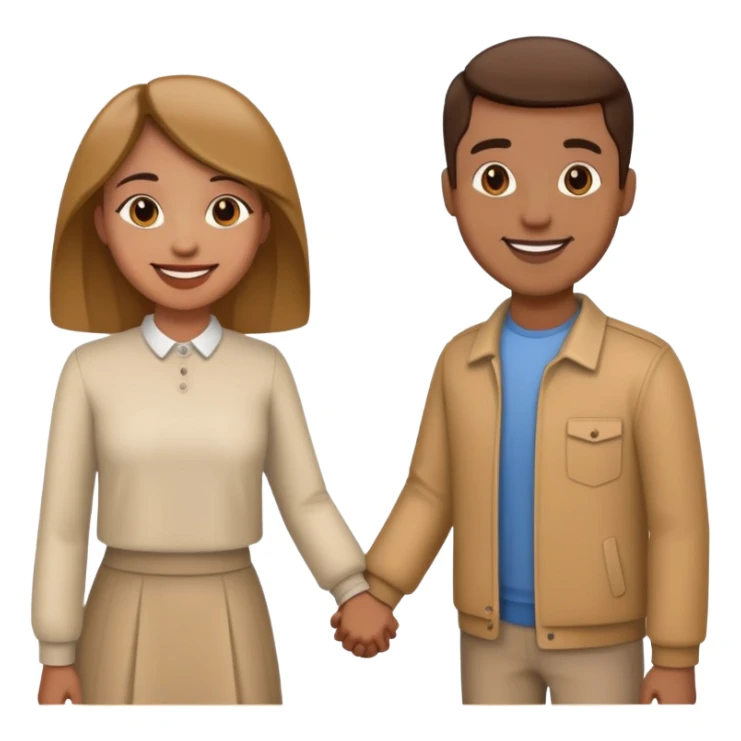 Two people who just started dating sticker