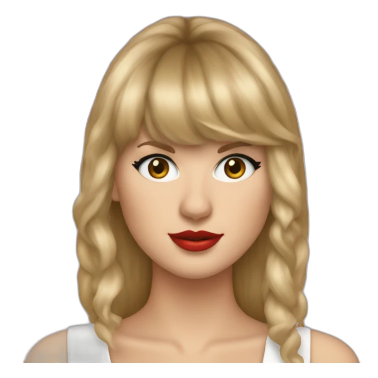 Taylor swift wearing a cloen nose sticker