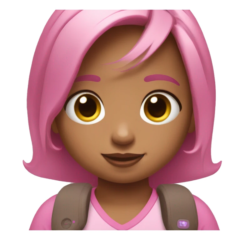 Little girl holding pink AirPods Pro max sticker