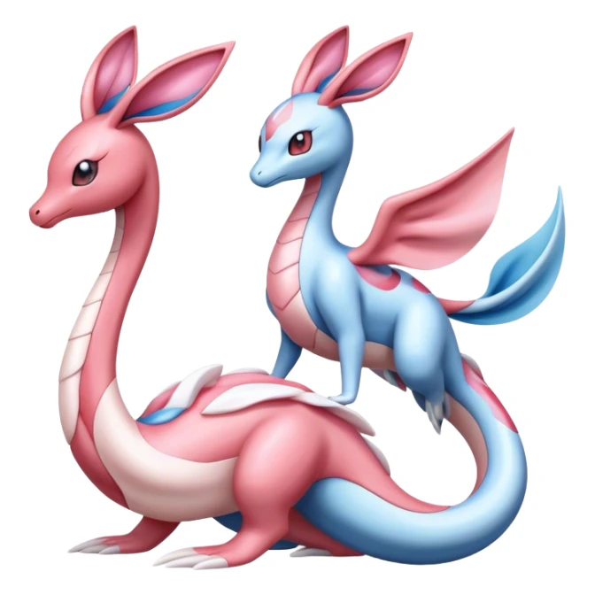 Milotic-Sylveon-Dragonair-Pokémon full body sticker