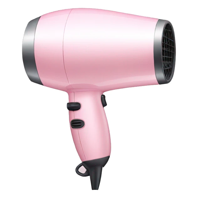 Light pink and white hair dryer sticker