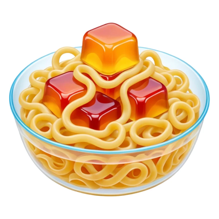 noodles made of jelly sticker