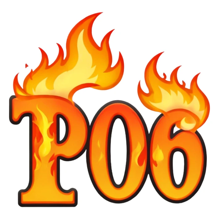 Can you make a banner that says PYRO in gothic letters, the letters should also be on fire sticker