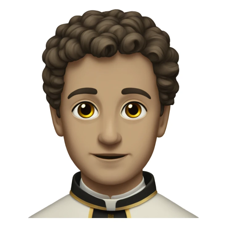 19th century young priest italian sticker