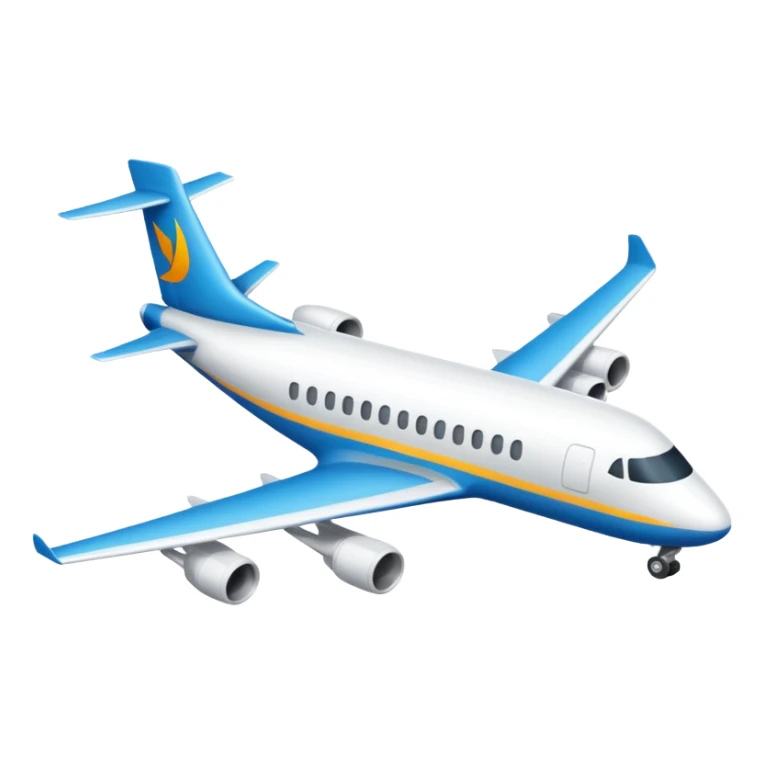 avion blanco mas sencillo sticker