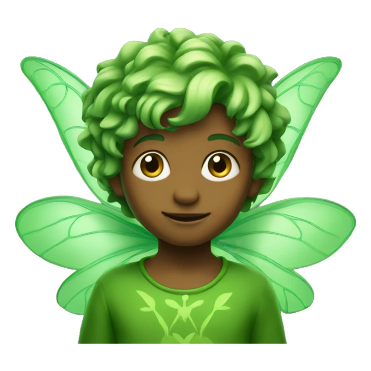 Boy Green Fairy sticker