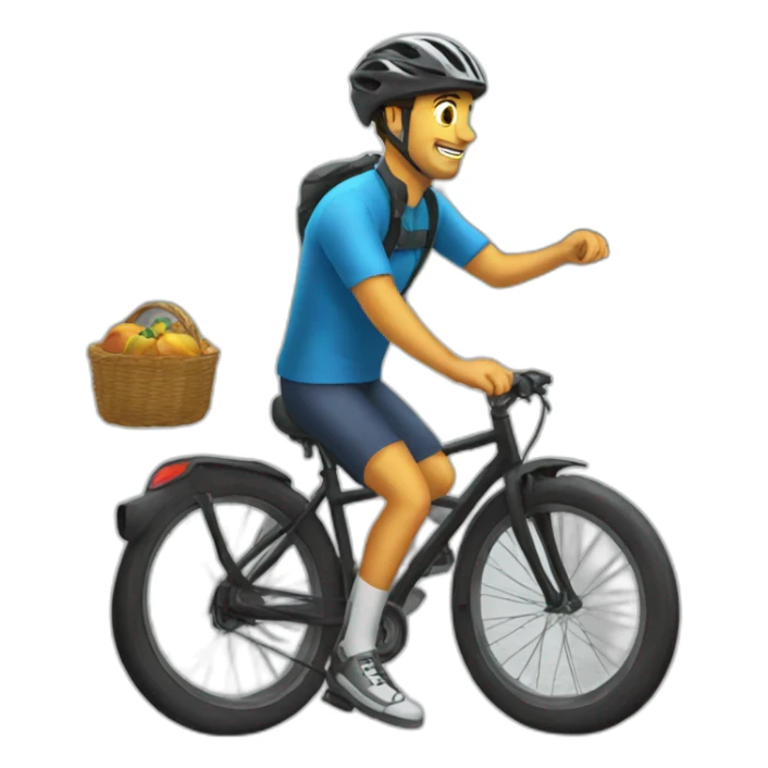 Chat qui fait du vélo sticker