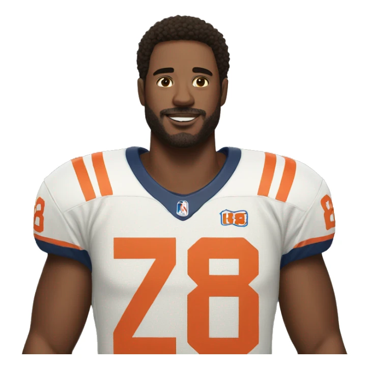 Man with 18 number jersy sticker