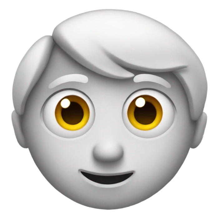 Emoji with the eyes looking to the side sticker
