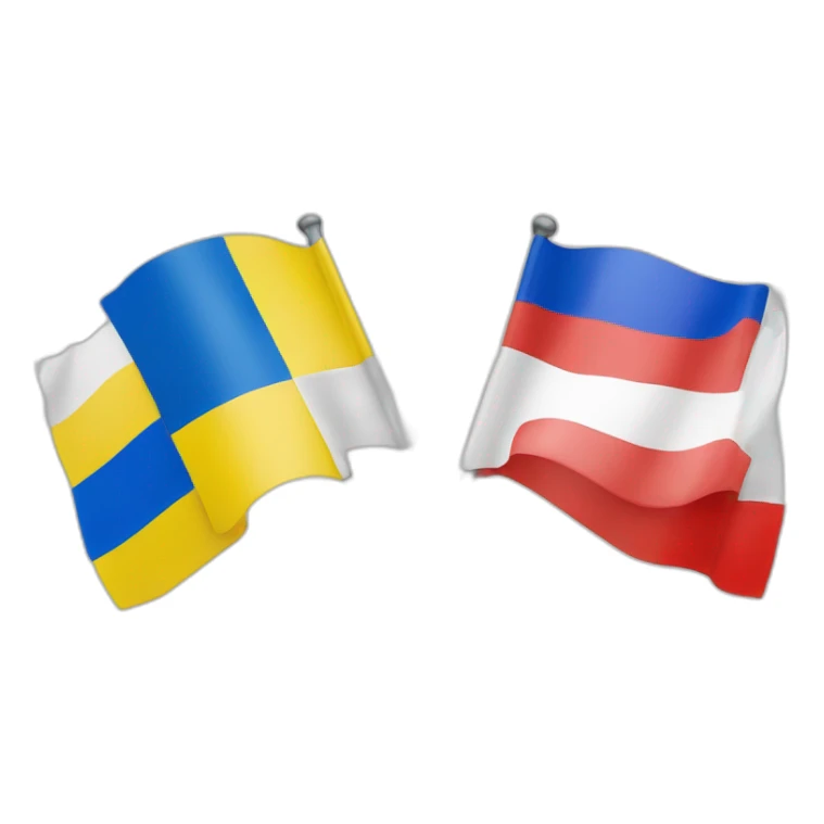 Russia flag and Ukraine Flag nd belarus flag sticker