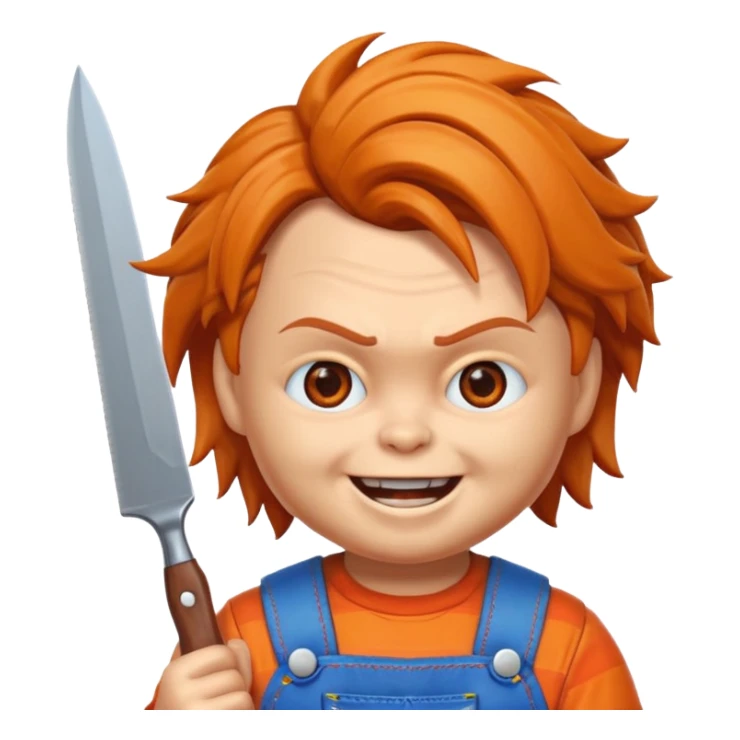 Un emojin de chuky sticker