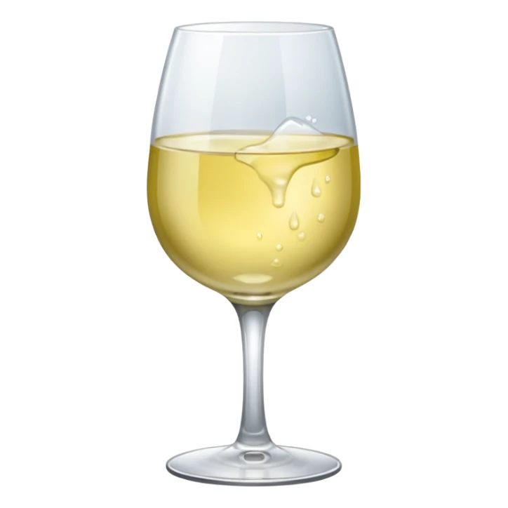 A glass of white wine sticker